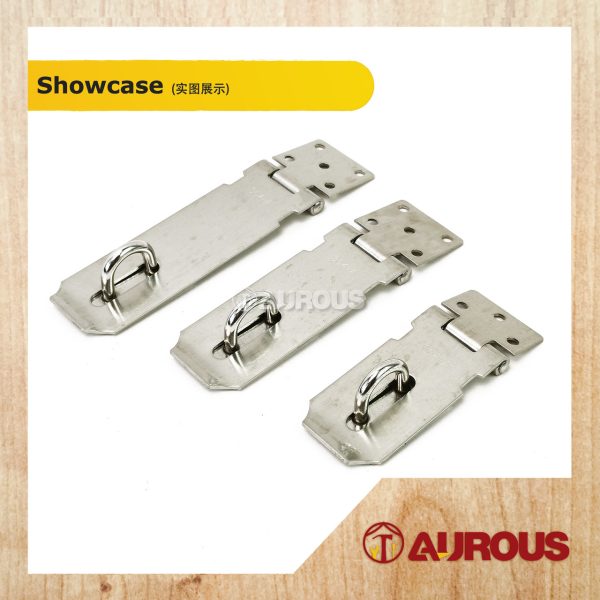 STAINLESS STEEL 304 HASPS & STAPLERS DOOR LOCK BUCKLE DOOR PLATE (STRAIGHT / 90 DEGREE) - 1 SET - Image 4