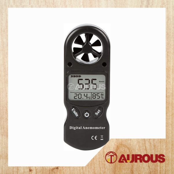 PORTABLE DIGITAL ANEMOMETER WIND SPEED METER TEMPERATURE AND HUMIDITY SENDOR MEASURING TOOL