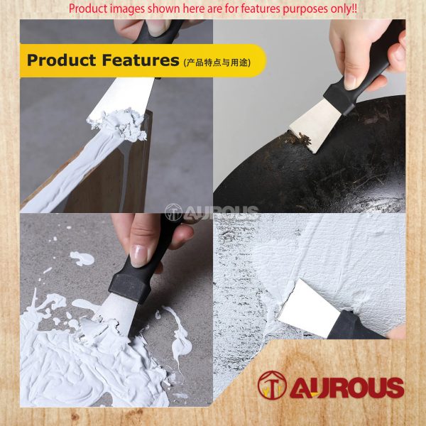 MULTIPURPOSE PORTABLE STAINLESS STEEL MINI SCRAPER CLEANING TOOL (STRAIGHT / CURVED) - Image 8