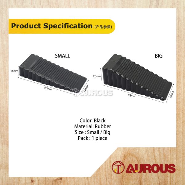 BLACK RUBBER DOOR STOPPER (SMALL / BIG) - 1 PIECE - Image 6