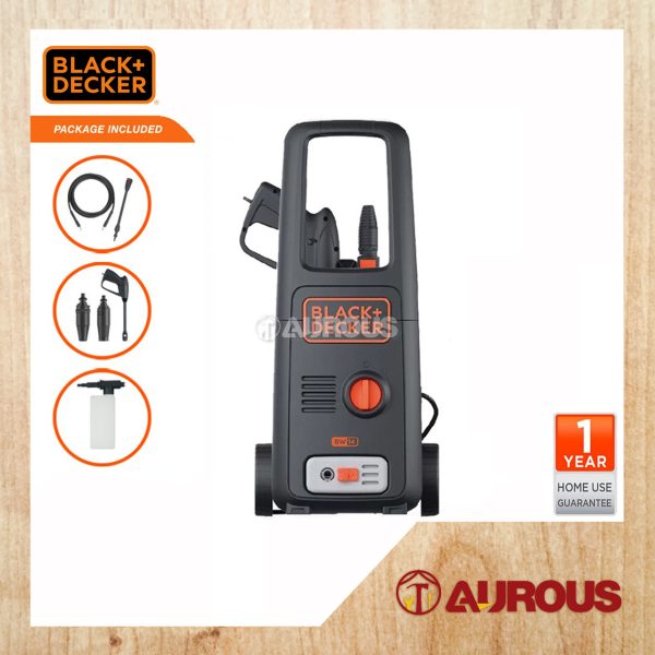 BLACK & DECKER 110 BAR PRESSURE WASHER WATER JET CLEANER 1400W (BW14)