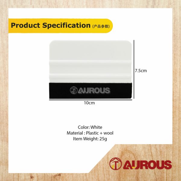 PVC CAR FILM TOOL SOFT WOOL SCRAPER (WHITE) - Image 6