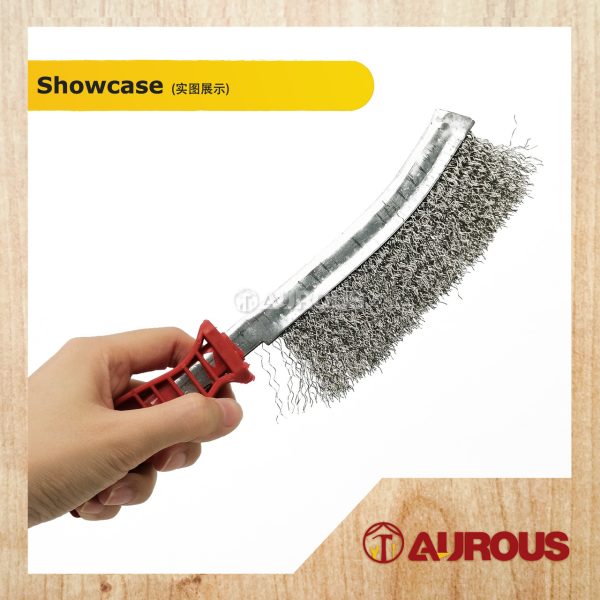 STAINLESS STEEL WIRE BRUSH WITH PVC HANDLE CLEANING TOOL - Image 5
