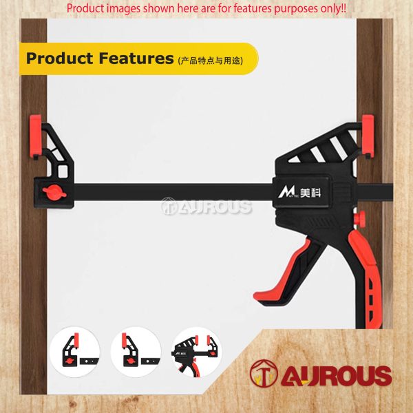 HEAVY DUTY PVC QUICK RELEASE F CLAMP FOR WOOD WORKING BAR DIY HANDGRIP (6''/8''/12''/18''/24'') - Image 7