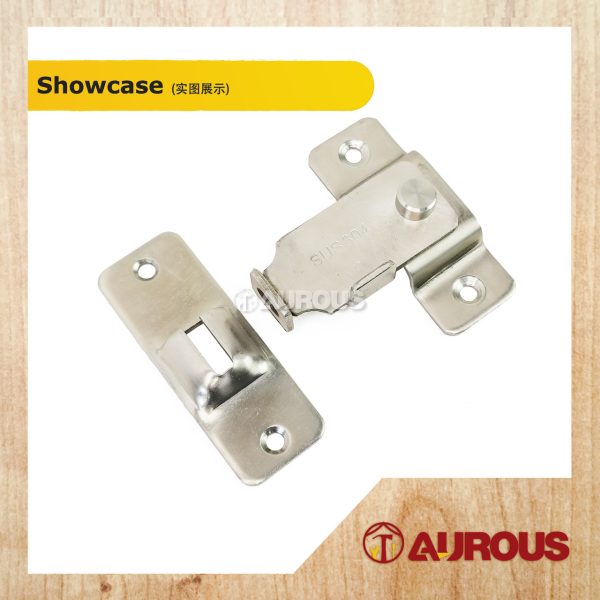 STAINLESS STEEL 304 SWIVEL BOLT DOOR HASP LATCH FOR SLIDE GATE PARTITION DOOR - (1 SET/PKT) - Image 3