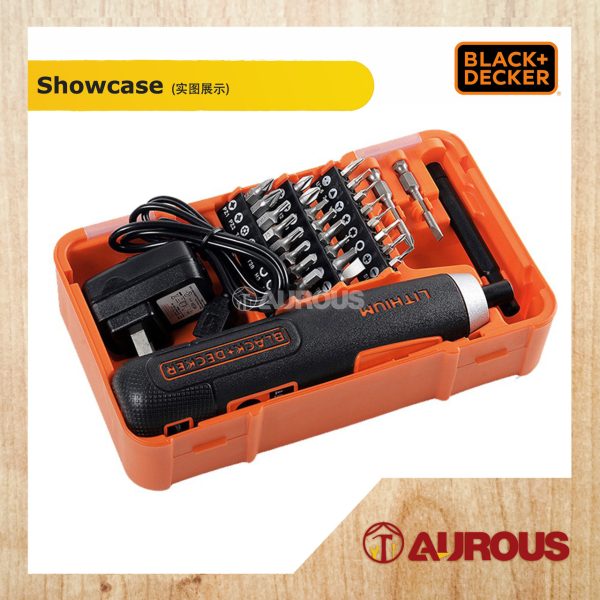 BLACK & DECKER 4V SMART PUSH & START CORDLESS SCREWDRIVER BIT SET BD40K27-B1 - Image 5