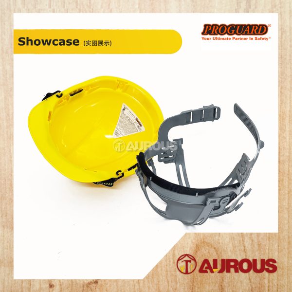 PROGUARD SAFETY HELMET WITH SLIDE LOCK SIRIM (BLUE/YELLOW/RED/GREY/GREEN/PURPLE/WHITE/ORANGE) - Image 5
