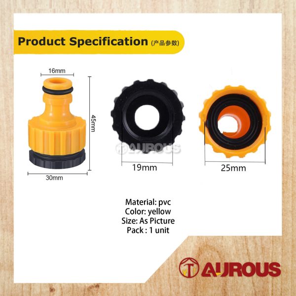 PVC GARDEN HOSE ACCESSORIES MULTI THREADED TAP CONNECTOR 1/2" - Image 5