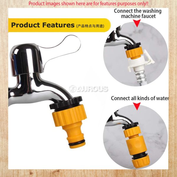 PVC GARDEN HOSE ACCESSORIES MULTI THREADED TAP CONNECTOR 1/2" - Image 6