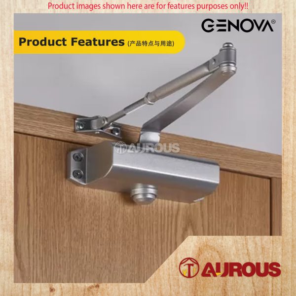 ARMOR GENOVA DOOR CLOSER SUPPORT DOOR WEIGHT MAX 25-45KG (GDC-600) - Image 6