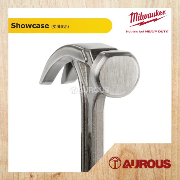 MILWAUKEE SMOOTH FACE HYBRID CLAW HAMMER 12 OZ (48-22-9019) - Image 3