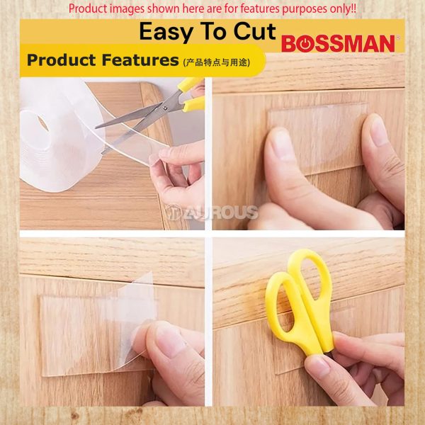 BOSSMAN NANO DOUBLE SIDED TAPE (SUPER HIGH-BOND) 3 METER (30MM X 2MM) BNT-332 - Image 6