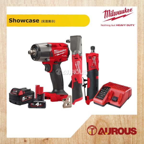 MILWAUKEE GARAGE COLLECTION (M18 FMTIW2F12-0X + M12 FDGS-0 + M12 FRAIWF12-0) - Image 2
