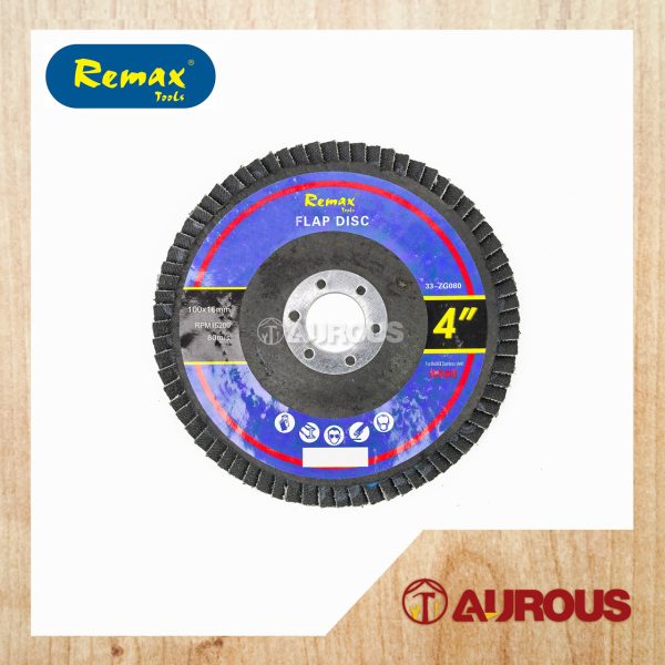 REMAX 4''/100MM SANDPAPER FLAP DISC SANDING WHEEL (1 PIECE)