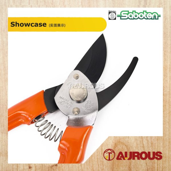 SABOTEN HEAVY DUTY BYPASS TYPE MIGHTY GRIP PRUNING SHEARS NO-1250 (MADE IN JAPAN) - Image 5