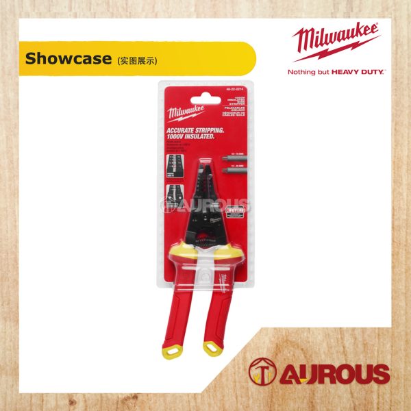 MILWAUKEE 1000V INSULATED 10-20 AWG WIRE STRIPPER & CUTTER 48-22-2214 - Image 4