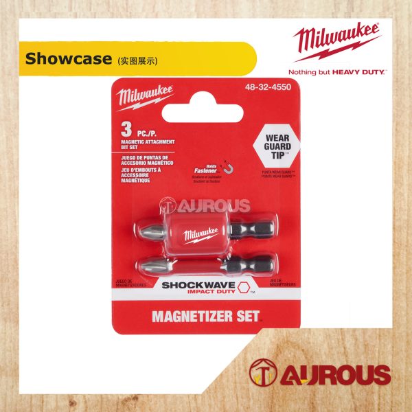 MILWAUKEE SHOCKWAVE IMPACT DUTY MAGNETIC ATTACHMENT PH2 BIT SET 48-32-4550 (3PCS/PKT) - Image 3