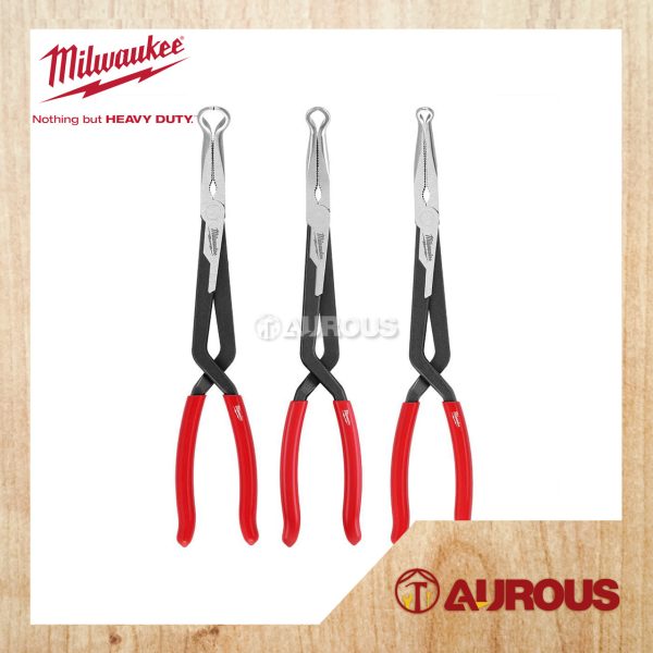 MILWAUKEE 13" LONG REACH HOSE GRIP PLIERS (48-22-6560 / 48-22-6561 / 48-22-6562 / 3PCS SET)