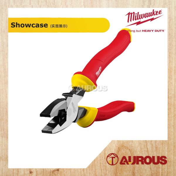 MILWAUKEE 1000V INSULATED 9'' LINEMAN'S PLIERS 48-22-2209 - Image 3