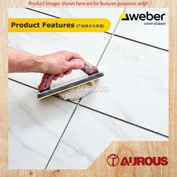 WEBER WEBERFILL FINE GROUT COLOURED GROUT FOR NARROW TILE JOINT (3.5KG) - Image 3