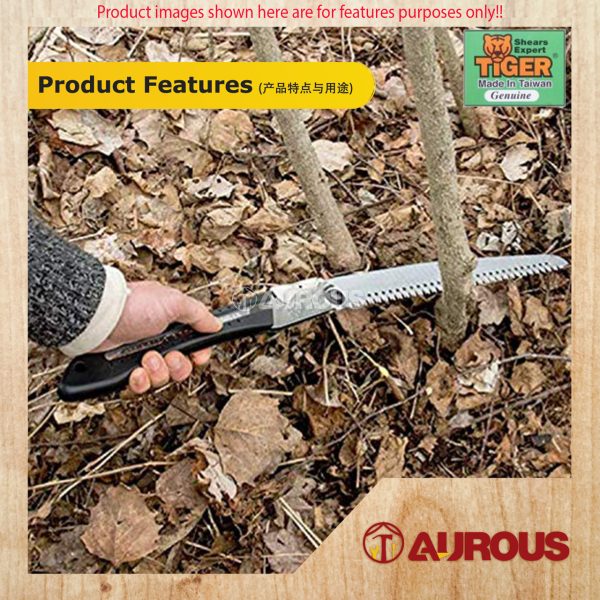 TIGER RUBBER HANDLE FOLDABLE PRUNING SAW (MODEL : 8524) - Image 7