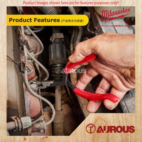 MILWAUKEE 13" LONG REACH HOSE GRIP PLIERS (48-22-6560 / 48-22-6561 / 48-22-6562 / 3PCS SET) - Image 8