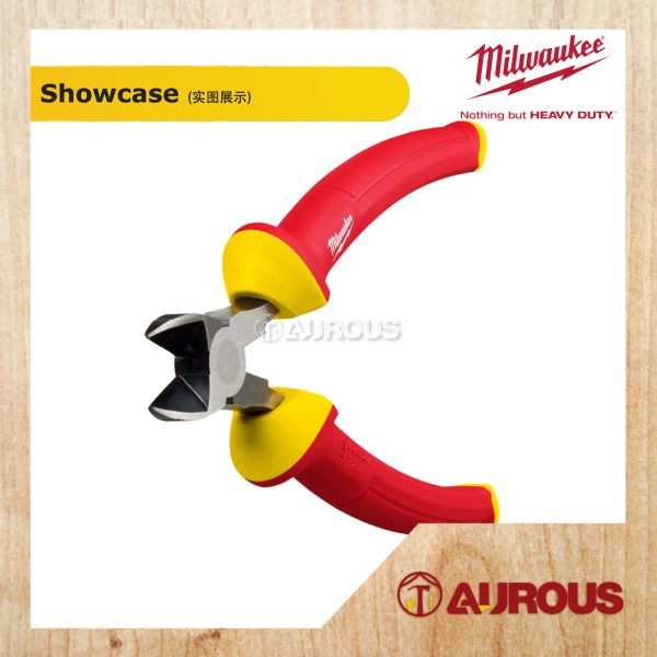 MILWAUKEE 1000V INSULATED 8'' DIAGONAL CUTTING PLIERS 48-22-2208 - Image 2