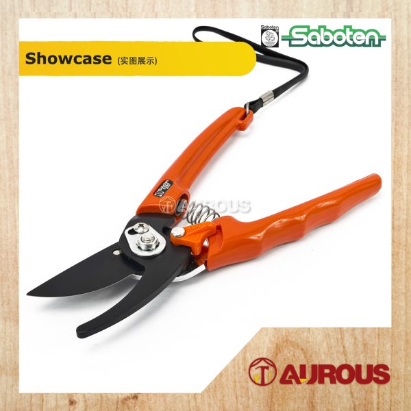 SABOTEN HEAVY DUTY BYPASS TYPE MIGHTY GRIP PRUNING SHEARS NO-1250 (MADE IN JAPAN) - Image 4