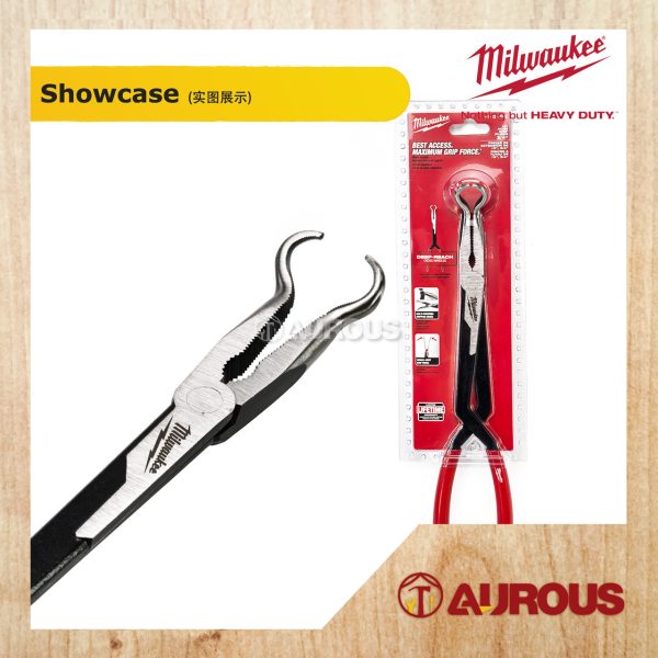 MILWAUKEE 13" LONG REACH HOSE GRIP PLIERS (48-22-6560 / 48-22-6561 / 48-22-6562 / 3PCS SET) - Image 4