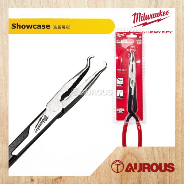 MILWAUKEE 13" LONG REACH HOSE GRIP PLIERS (48-22-6560 / 48-22-6561 / 48-22-6562 / 3PCS SET) - Image 3