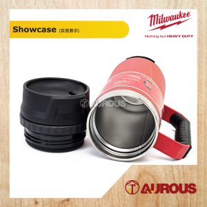 MILWAUKEE PACKOUT INSUATED MUG SIP LID 18OZ 48-22-8394R (RED) - Image 3