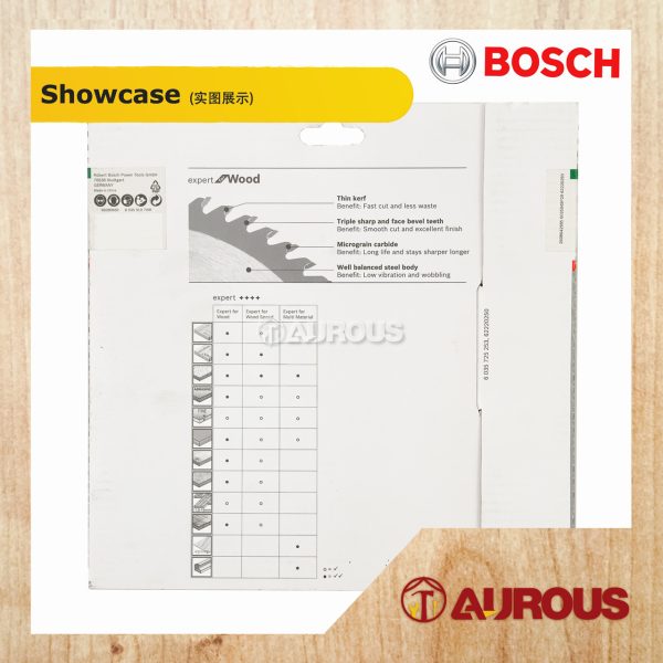 BOSCH EXPERT CIRCULAR SAW BLADE FOR WOOD (SIZE : 6'' - 14'') - 1 UNIT - Image 4