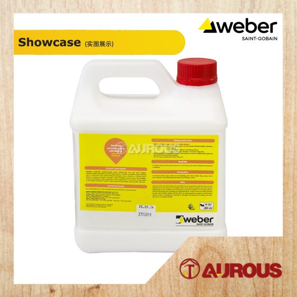 WEBER WEBERMIX STARBOND ADMIX SUSU FOR GENERAL PURPOSE LATEX ADMIXTURE (4 LITRE) - Image 2