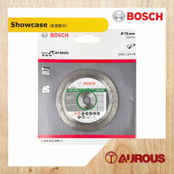 BOSCH TILE DIAMOND CUTTING DISC FOR CERAMIC 3''/76MM (2608 615 020) - Image 3