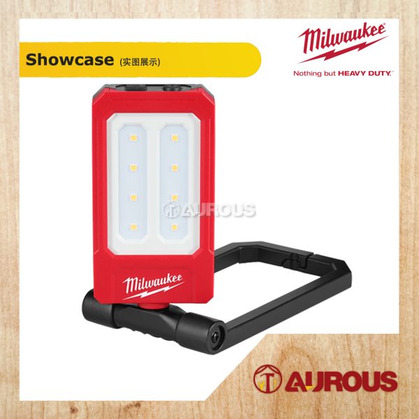 MILWAUKEE INTERNAL RECHARGEABLE 500 MAX LUMENS FOLDING FLOOD LIGHT (IR FFL-0) - Image 2