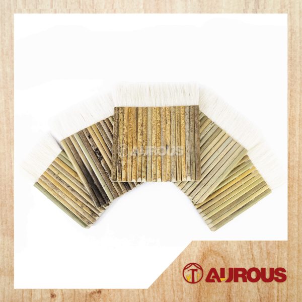 BAMBOO HANDLE WOOL BRUSH FOR PAINTING SHELLAC AND VARNISH (10 , 12 , 14, 16 , 18 STICKS)