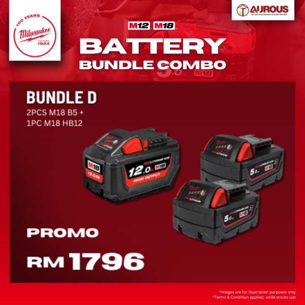 MILWAUKEE M12 M18 BATTERY BUNDLE COMBO - Image 6