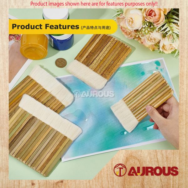 BAMBOO HANDLE WOOL BRUSH FOR PAINTING SHELLAC AND VARNISH (10 , 12 , 14, 16 , 18 STICKS) - Image 7