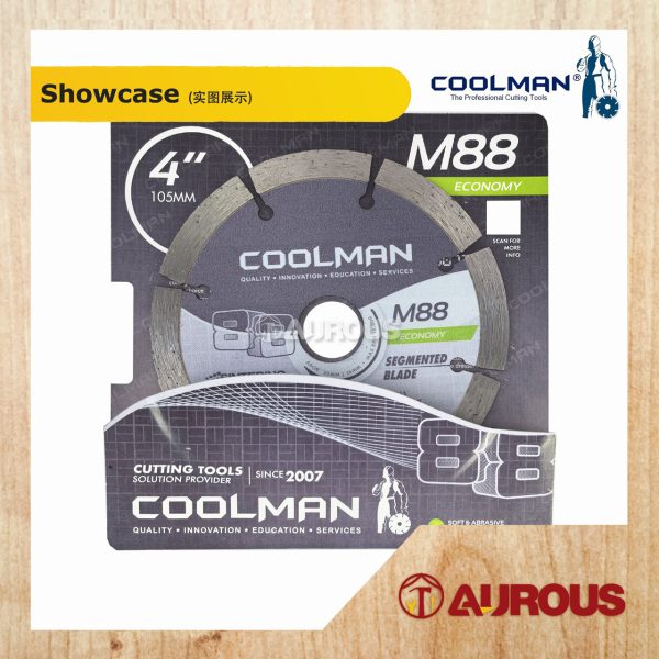 COOLMAN 88 SERIES M88 DIAMOND SEGMENTED DISC BLADE 4”/105MM - Image 4