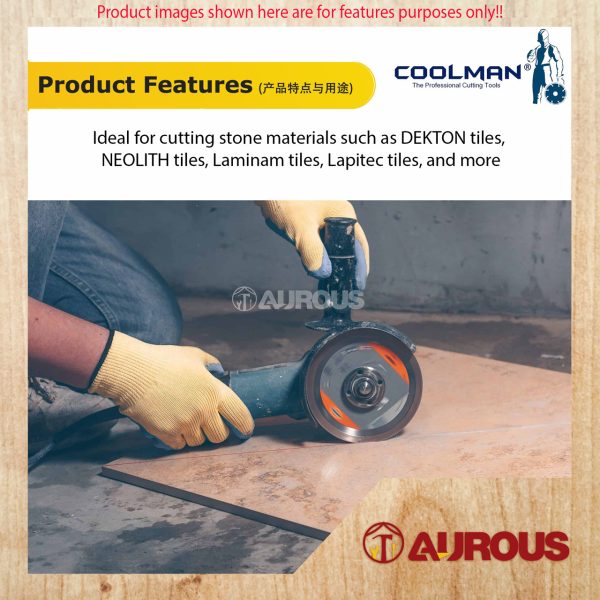 COOLMAN GOLD DRAGON DIAMOND DISC BLADE 4" / 105MM (GD99) (THIN) - Image 5