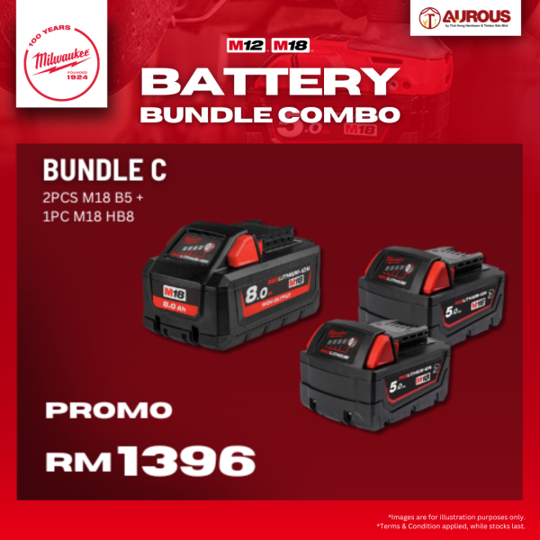 MILWAUKEE M12 M18 BATTERY BUNDLE COMBO - Image 5