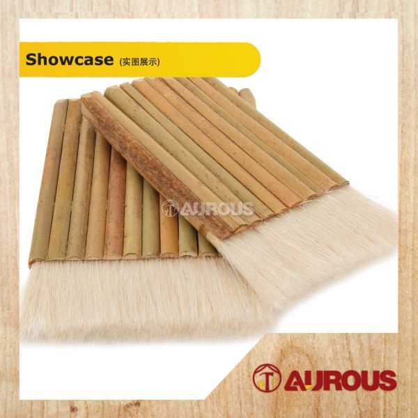 BAMBOO HANDLE WOOL BRUSH FOR PAINTING SHELLAC AND VARNISH (10 , 12 , 14, 16 , 18 STICKS) - Image 2