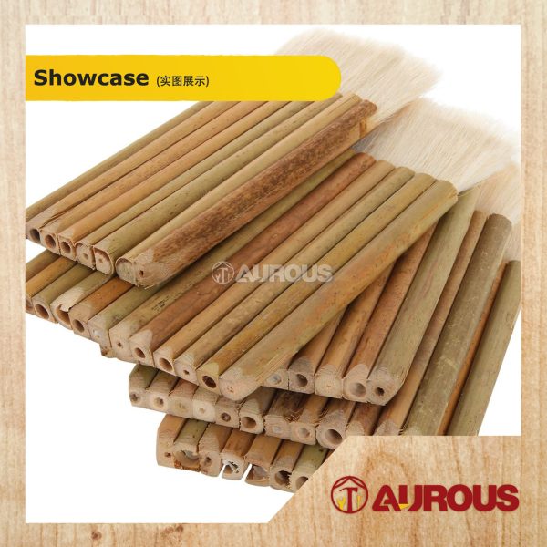 BAMBOO HANDLE WOOL BRUSH FOR PAINTING SHELLAC AND VARNISH (10 , 12 , 14, 16 , 18 STICKS) - Image 3