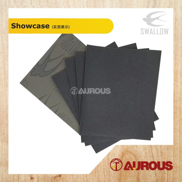 SWALLOW WATERPROOF ABRASIVE SANDPAPER SIZE 9'' X 11'' (GRIT 60-2000) (1 PIECE) - Image 2