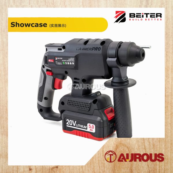 BEITER 20V CORDLESS BRUSHLESS 3 MODE ROTARY HAMMER DRILL 2.0J 22MM BRH70-20V (SET) - Image 4