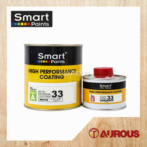 SMART EPOXY HIGH PERFORMANCE COATING 2K PU (POLYUREATHANE) FLAKE PRIMER 33 + HARDENER A+B 1 LITRE