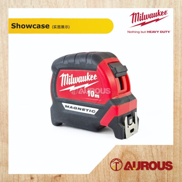 MILWAUKEE COMPACT MEASURING TAPE 10M MAGNETIC 4932464601 - Image 2