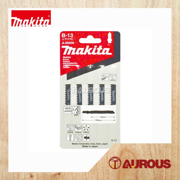 MAKITA WOOD JIG SAW BLADE B-13 100MM A-85656 (5PC/SET) T111C