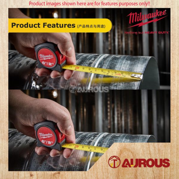 MILWAUKEE KEY CHAIN MEASURING TAPE 2 METER 48-22-5506 - Image 6