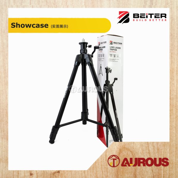 BEITER AUTO LASER 5 LINE LASER LEVEL LD-548 GREEN + PREMIUM ALUMINIUM ELEVATING TRIPOD 1.5M T145 (BLACK) - Image 6